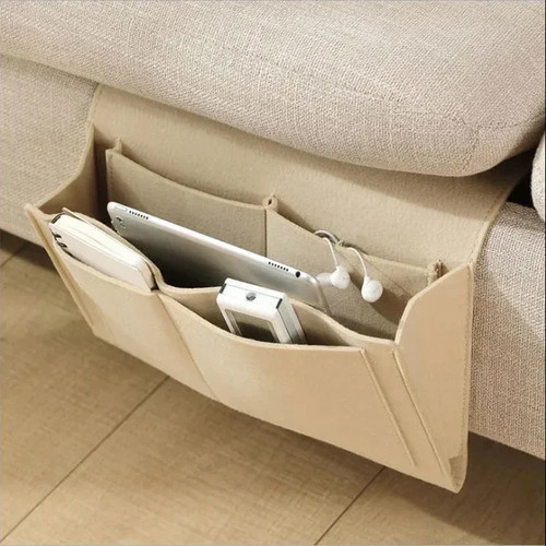 Felt bedside storage bag - bedside,