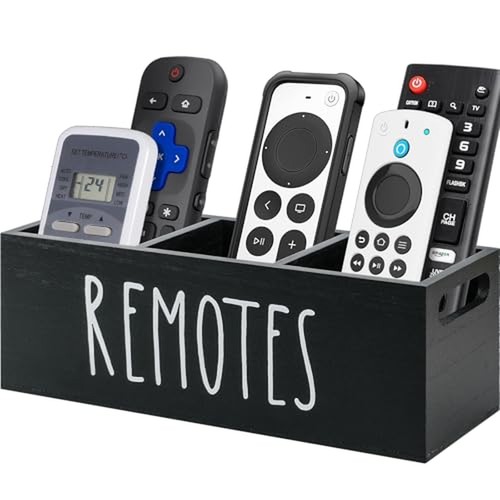 Remote control holder wooden - remote,